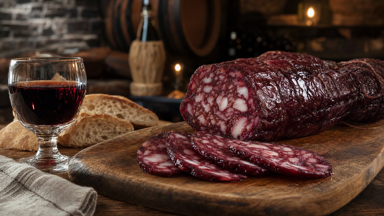 Delizia della Tuscia, il salame che nasce dall'Aleatico di Gradoli