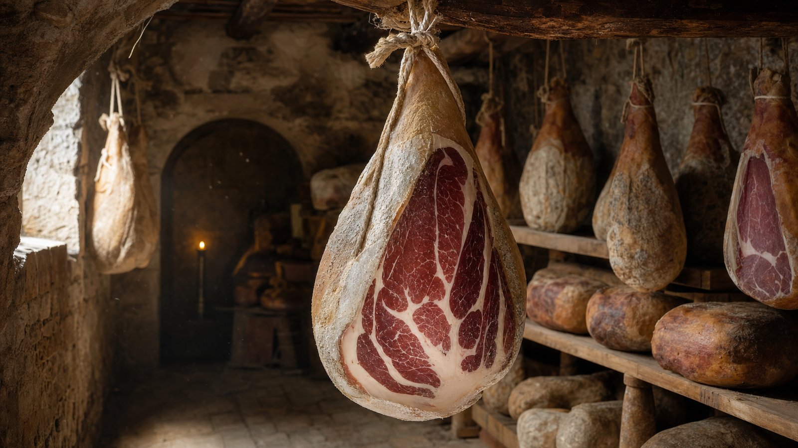Prosciutto di montagna della Tuscia, la lentezza che diventa sapore