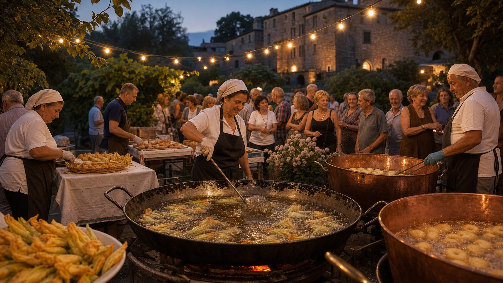 Sagra della Frittura di Vallerano 2026: tre giorni di padelle bollenti nel giardino comunale