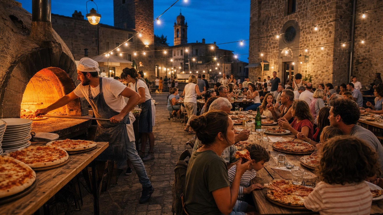 Sagra della Pizza a Bagnoregio 2026: 50 anni di Pro Loco in Piazza Esterzili
